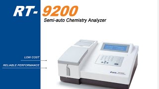 Raytoo Semiauto Biochemistry analyzer ModelRT9200 [upl. by Fernandina855]