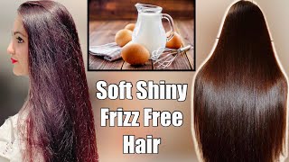 DIY 1 Step Keratin Treatment For Straight Smooth Shiny amp Frizz Free Hair  100 Results in 1 Wash [upl. by Nilrak]