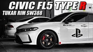 CIVIC TYPE R FL5  EP4  TUKAR RIM 19 INCH SPOON SW388 [upl. by Aennyl]