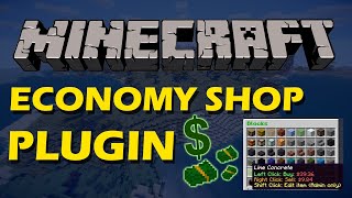 Buy Sell and Edit items in Minecraft with Economy Shop GUI Plugin [upl. by Eecrad]