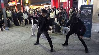 231119 kpop UL dance team BTS mix Hongdae busking [upl. by Azirb]