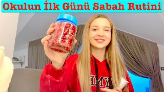 Okulun İlk Günü Sabah Rutini Vlog Ecrin Su Çoban [upl. by Lyrem]