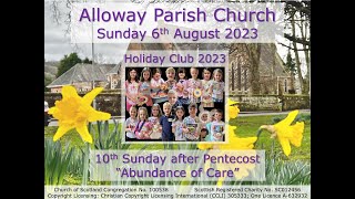 Alloway Parish Church Online Communion Service  16th Sunday after Pentecost 12th September 2021 [upl. by Myrtia12]