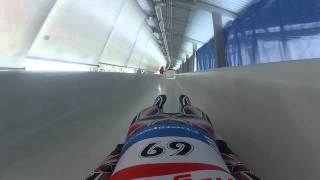 Whistler Luge Run POV [upl. by Bahe]