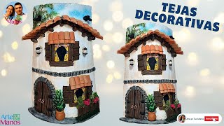 🔴Cómo Hacer TEJAS DECORATIVAS Tutorial Completo con Arte en Tus Manos [upl. by Enirolf571]