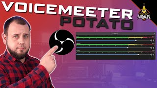 OBS mit mehreren AUDIOSPUREN aufnehmen Voicemeeter Potato Tutorial deutschgerman [upl. by Vigen]