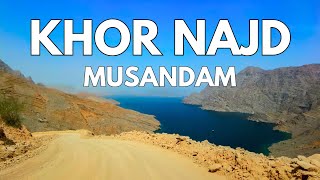 4K Amazing Place in Khasab Musandam Oman  Driving to Hidden Gem Khor Najd [upl. by Ennaid]