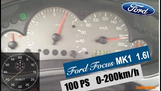 Ford Focus Mk1 16 100PS 0100kmh [upl. by Evalyn]