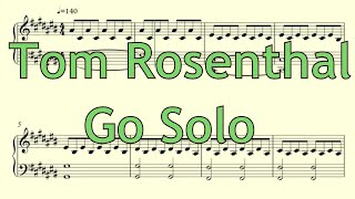 Tom Rosenthal  Go Solo  Piano Sheet Music Free [upl. by Trebbor]