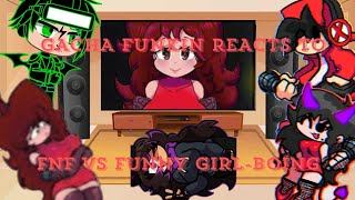 gacha funkin reacts to FNF VS FUNNY GIRLBoing Thaehan Cover 😖 [upl. by Ajuna]