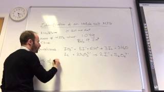 Identifying an iodate salt by thiosulphate titration calculation from wwwChemistryTuitionNet [upl. by Nidroj]