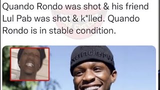 Quondo Rondo 💥Homie lil pab doesn’t make it prayers up💯💯 [upl. by Akcebar332]