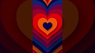 Amazing colorful heart moving tunnel wallpaper Trend tiktok background shorts [upl. by Eyks985]