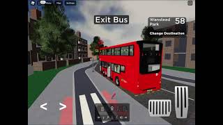 FULL ROUTE on 58 to Wanstead Park London East Bus Simulator Roblox 😎 [upl. by Dygall]