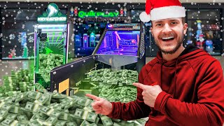 You Wont Believe How Much MONEY Our CHRISTMAS ARCADE Made [upl. by Hittel]