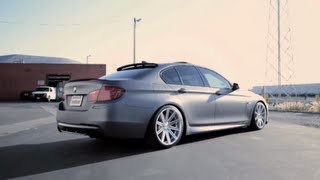 BMW F10 on 20 Vossen VVSCV4 Concave Wheels  Rims [upl. by Nottus]