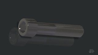 Socket Head Cap Screw Creo Parametric 30 [upl. by Isdnil]