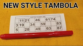 NEW STYLE TAMBOLAHOUSIEKITTY PARTY GAMESGROUP GAMESNEW PUNCTUALITY GAMES [upl. by Fitz84]