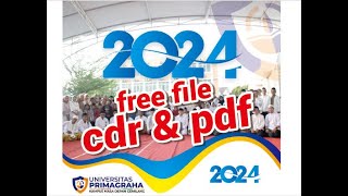 Free Kalender 2024 file cdr amp pdf [upl. by Atinaw]