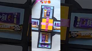 Chocolate explosion box 😍  chocolate lovers 💕  diy chocolate box sorts trending viralvideo [upl. by Ilam]