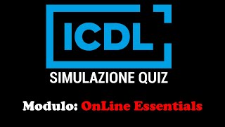 Quiz ECDLICDL  Simulazione Online Essentials [upl. by Arreic]