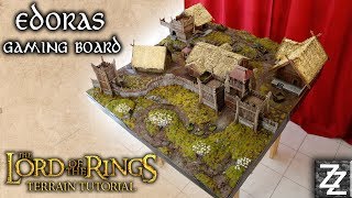 Edoras Interior amp Rohan Buildings Lord of the Rings Gaming Board  Rohan Terrain Tutorial Part 2 [upl. by Anayek663]