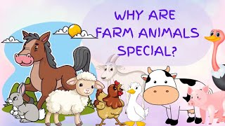 🌟WHY ARE FARM ANIMALS SPECIAL🐄🦆🪿🐎🐑🐐🌟 shorts youtubekids preschool toddlers [upl. by Rodgers]