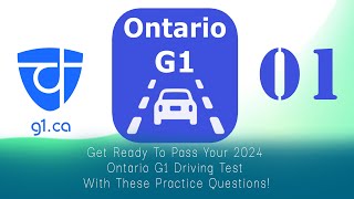 2024 G1 DRIVING TEST Practice All Exam Questions For Ontario G1 Test01 [upl. by Rosenwald32]