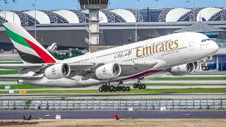 90 MINUTES of CLOSE UP Plane Spotting at BANGKOK Suvarnabhumi Airport THAILAND BKKVTBS [upl. by Shell445]