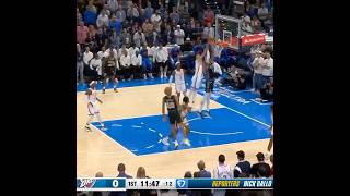 CHET BLOCKS WEMBY DUNK then blocks Sochan Thunders vs Spurrs NBA shorts nba nbahighlights okc [upl. by Leaj]