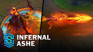 Infernal Ashe Skin Spotlight  PreRelease  PBE Preview  League of Legends [upl. by Strohl]