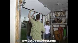 Garage Door Installation Part 1 1877357DOOR3667 [upl. by Llevert799]