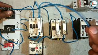 Manual Star Delta Starter की Control Wiring की जानकारी  Electric Guru [upl. by Shirline]