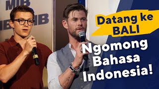 SONY PICTURES BALI FAN EVENT Tom Holland amp Chris Hemsworth Datang ke Bali [upl. by Shaw49]