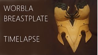 Worbla breastplate  Timelapse [upl. by Dnomal]