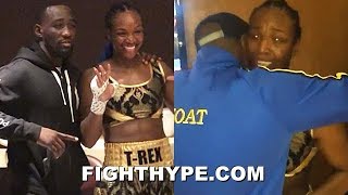 CLARESSA SHIELDS TEARS UP DURING EMOTIONAL CELEBRATION WITH CRAWFORD amp DIRRELL IN LOCKER ROOM [upl. by Stich]