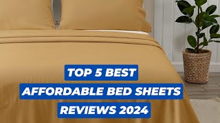 Top 5 Best affordable bed sheets Reviews [upl. by Refinnaej188]