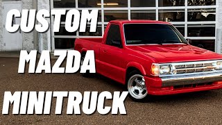 Custom 1990 Mazda B2200 Lowered MiniTruck [upl. by Ethben141]