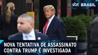 FBI investiga tentativa de assassinato contra Trump em campo de golfe  SBT Brasil 160924 [upl. by Arenat]