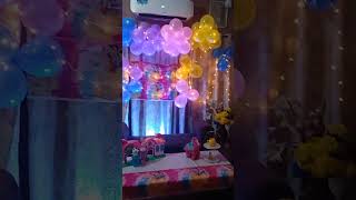 birthday decoration ideas at Home balloon decoration ideas shorts [upl. by Andert]