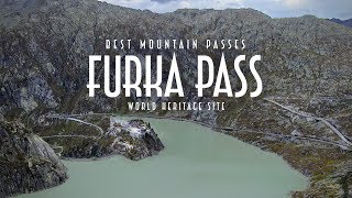 The Furka amp Grimsel Passes in Switzerland  James Bond Chase Location  4K Drone Video [upl. by Ydderf]