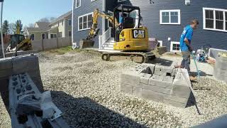 Paver Patio Construction Time Lapse [upl. by Airotal369]