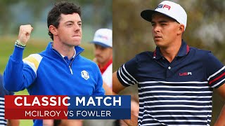 Rory McIlroy vs Rickie Fowler  Extended Highlights  2014 Ryder Cup [upl. by Norrie]