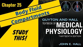 Guyton and Hall Medical Physiology Chapter 25 REVIEW Body Fluid Compartments  Study This [upl. by Yadnil]