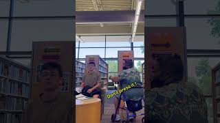 Air Horn In Library Prank 💀 [upl. by Mientao]