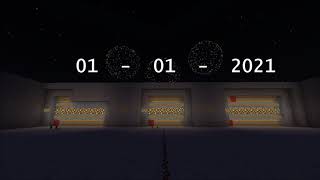 Minecraft  Celebrating The New Year with a 360Day Piston Calendar [upl. by Lodmilla936]