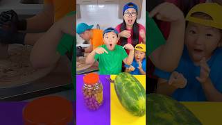 Chocolate ice cream vs watermelon ice cream challenge🍨 funny by Ethan Funny Family [upl. by Harlen]