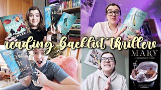 Reading backlist thrillers and a new horror book 🔪🫣  Reading Vlog [upl. by Sergio475]