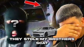 HIS SCATPACK WAS STOLEN  Security camera caught them steal his car [upl. by Miksen]