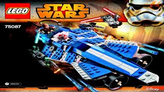 LEGO instructions  Star Wars  75087  Anakins Custom Jedi Starfighter [upl. by Allemac443]